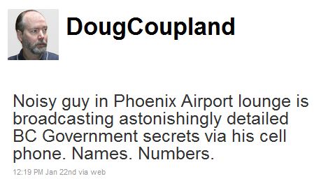 Doug Coupland Tweet